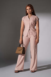 Straight Cut Pant - Blush Pink